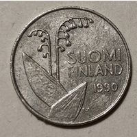 Финляндия 10 пенни, 1990 Цветы, Медно-никелевый сплав (14-11-21)