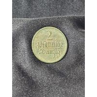 2 пфеннинга вольный город Гданьск