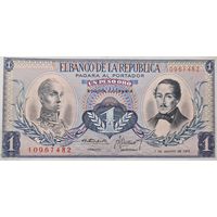 Колумбия 1 Песо 1973  XF, 210