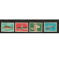 Швейцария-1983(Мих.1245-1248) , **  ,  Фауна, Рыбы,Архитектура(полная серия)