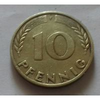 10 пфеннигов, Германия 1950 F