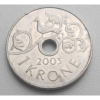 Норвегия 1 крона 2003_KM# 462