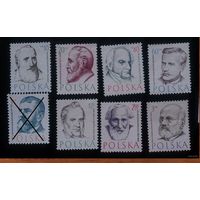 Польша 1957. Медицина. Знаменитые врачи Физики ученые Ми 1008 - 1014  (**) / П1 148