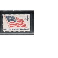США-1959, (Мих.756),  ** , Флаг(одиночка)