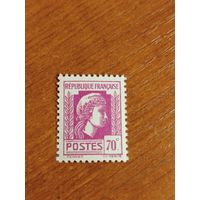 1944-45 Франция колония Алжир Французский Комитет Национального Освобождения Марианна чистая клей MNH** (5-2)