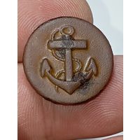 Немецкая морская пуговица (Marineknapp) периода либо Рейхсмарине (1918-1933), либо Кригсмарине (1933-1945).
