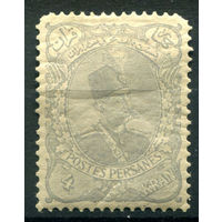 Персия (Иран) - 1897/99г. - шах Музаффар ад-Дин, 4 К - 1 марка - MH, трещинки на клее [Mi 106 I]. #4-W1-103-A-1