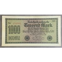 Банкнота 1000 марок 1922 год. Веймарская республика. С рубля без МЦ.
