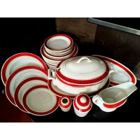Столовый сервиз Будянский фаянсовый завод 1950 - 1960 гг.