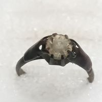 Перстень старинный со вставкой  (8)