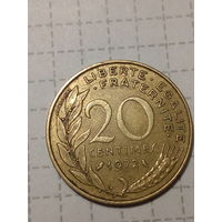 20 сантимов Франция 1972 год