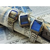 Корпус электронных наручных часов Casio с браслетом + 2-е часов Sharp.