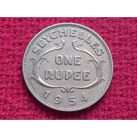 Сейшельские острова ( Сейшелы ) 1 рупия 1954 г.