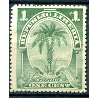 Либерия - 1900/05г. - пальма, 1 с - 1 марка - чистая, без клея [Mi 3]. #4-W1-123-A-1