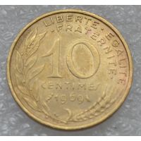 Франция, 10 сантимов 1969 г.