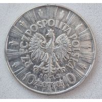 Польша, 10 злотых 1935 Пилсудский. Приятные.