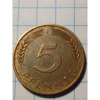 5 пфеннигов Германия 1989 J