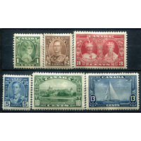Британские колонии - Канада - 1935г. - 25 лет правления короля Георга V - 6 марок - полная серия, MH [Mi 178-183]. #3-WB-94-A-2