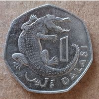 Гамбия 1 даласи 1987 г., KM# 29