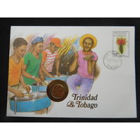 Тринидад и Тобаго 1 цент 1979 г конверт первого дня КПД