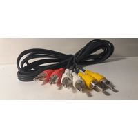 Кабель 3RCA*3RCA (Тюльпаны-Тюльпаны)