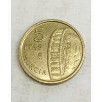 5 песет 1999 года Испания, отличная!