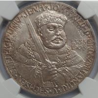 5 марок 1908 Саксен-Веймар-Эйзенах MS-66 NGC. Редкая монета в высоком грейде.