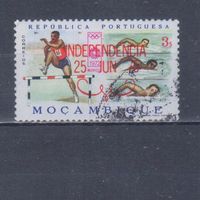 [2251] Мозамбик 1975. Спорт.Летние Олимпийские игры. НАДПЕЧАТКА. Гашеная марка.