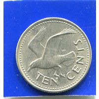 Барбадос 10 центов 1973