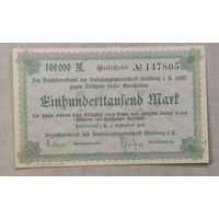 1923  год Германия 100 000 марок