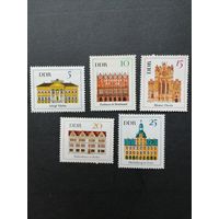 ГДР 1967 Неполная серия марок "Dажные сооружения" (чистые**) Mi.1306-1306 каталог 1.20 евро