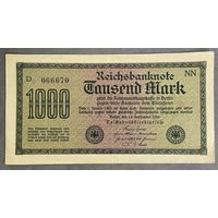 Банкнота 1000 марок 1922 год. Веймарская республика.