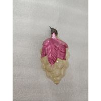 Ёлочная игрушка виноград прозрачный, распродажа коллекции.