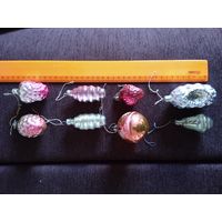Ёлочные игрушки СССР, 8 шт.