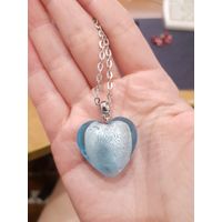 Лот С 1 РУБЛЯ! много лотов! Кулон 'холодное сердце', муранское стекло, сталь