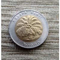 Werty71 Индонезия 1000 рупий 2000 Пальмы биметалл