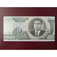 Северная Корея 1000 вон 2002 UNC