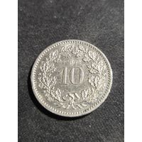 Швейцария 10 раппенов 1983