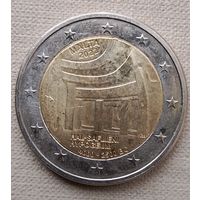 Мальта 2 евро 2022  Храм Гипогей Хал Сафлиени памятная монета