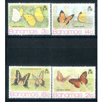 Багамы - 1975г. - бабочки - 4 марки - полная серия, MNH [Mi 378-381]. #3-WB-Z-1-18