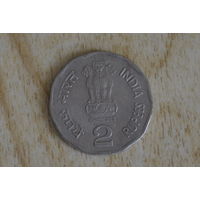 Индия 2 рупии 2001 с 1 руб