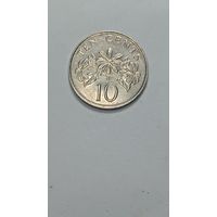 Сингапур 10 центов 1990 года .