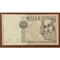 Банкнота Италии 1000 лир. 1982 год.
