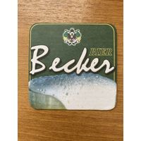Подставка под пиво "Becker Bier" /Беларусь/ No 1