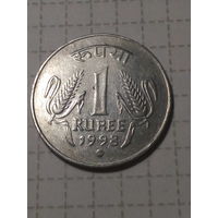 1 рупия Индия 1998 год.