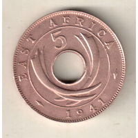 Британская Восточная Африка 5 цент 1941