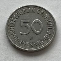 Германия ФРГ 50 пфеннигов 1977 (J - Гамбург)