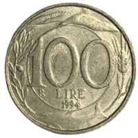 Италия 100 лир, 1994