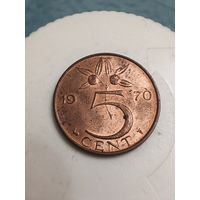 Нидерланды 5 центов 1970