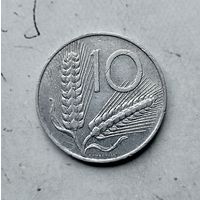10 лир 1972 года Италия. Итальянская Республика. Единственная на аукционе!
